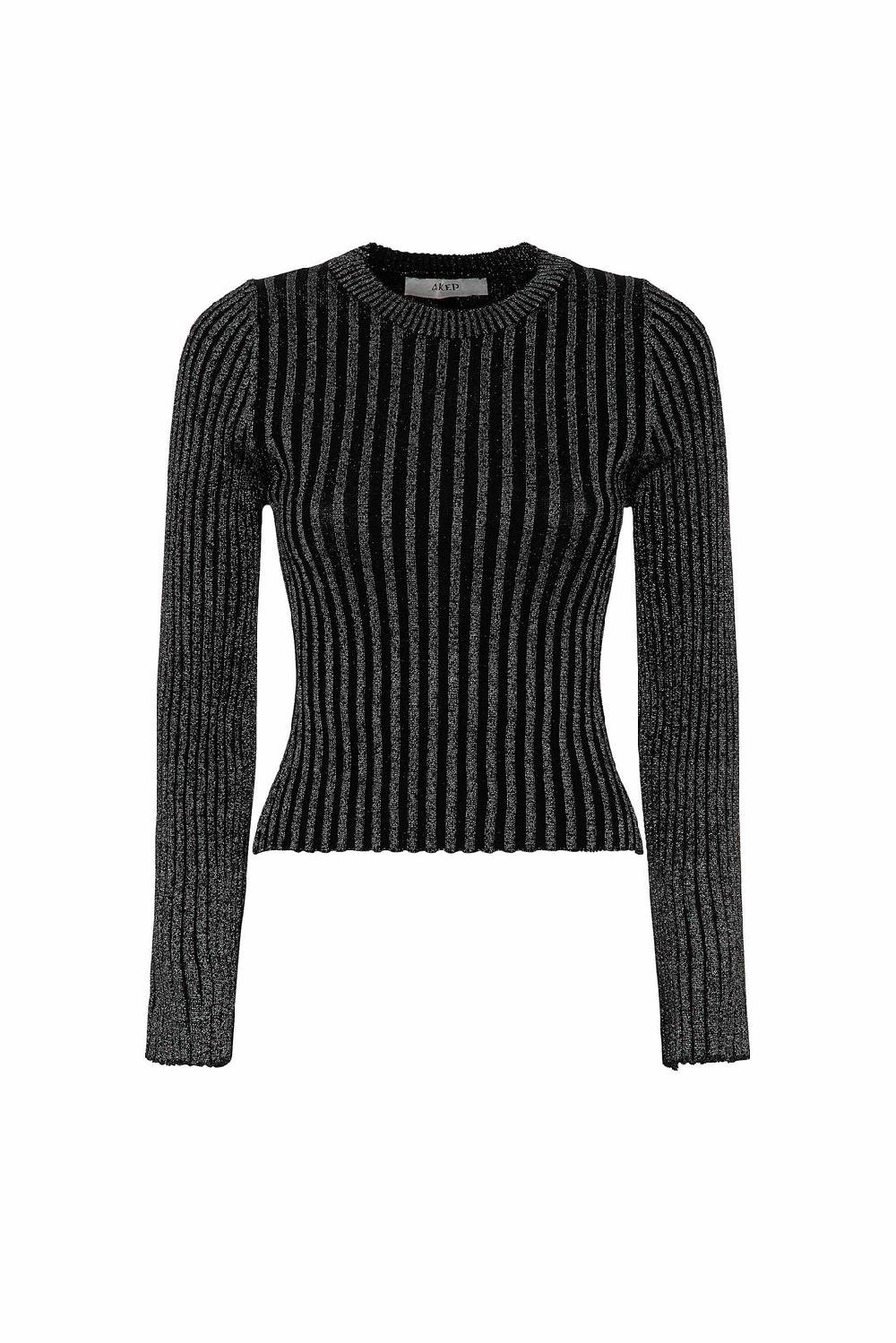 Akep MAGLIA AKEP A GIROCOLLO IN LUREX VANISE' Fino Al -60%