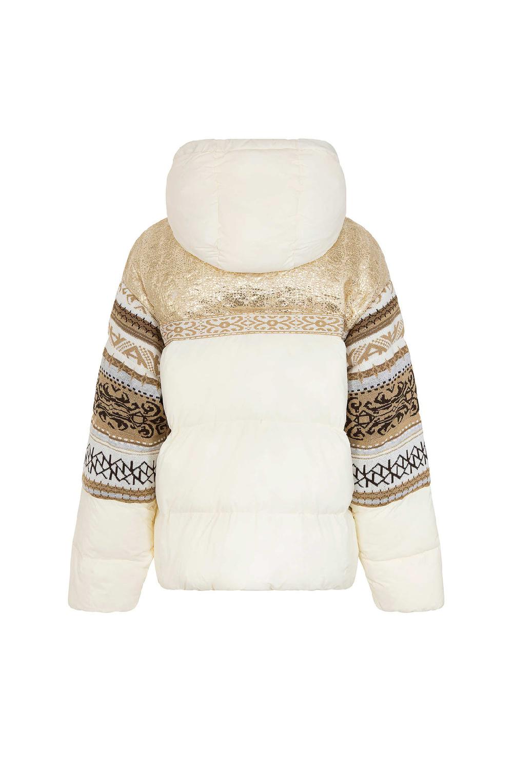 Akep PIUMINO AKEP CON INSERTI IN MAGLIA JACQUARD Prezzo Ridotto