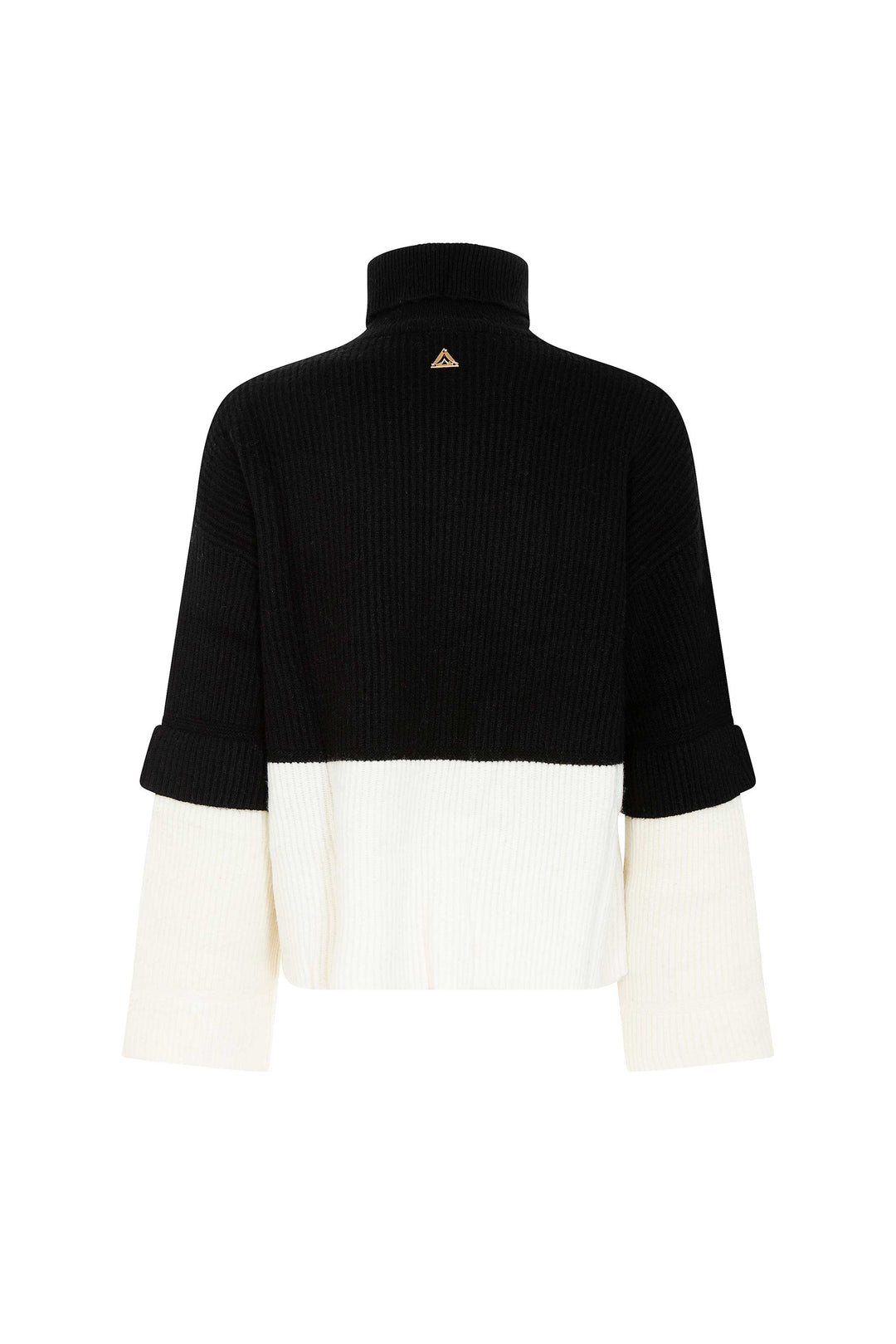 Akep PULL AKEP CON MANICHE BICOLOR IN PURA LANA Sottocosto