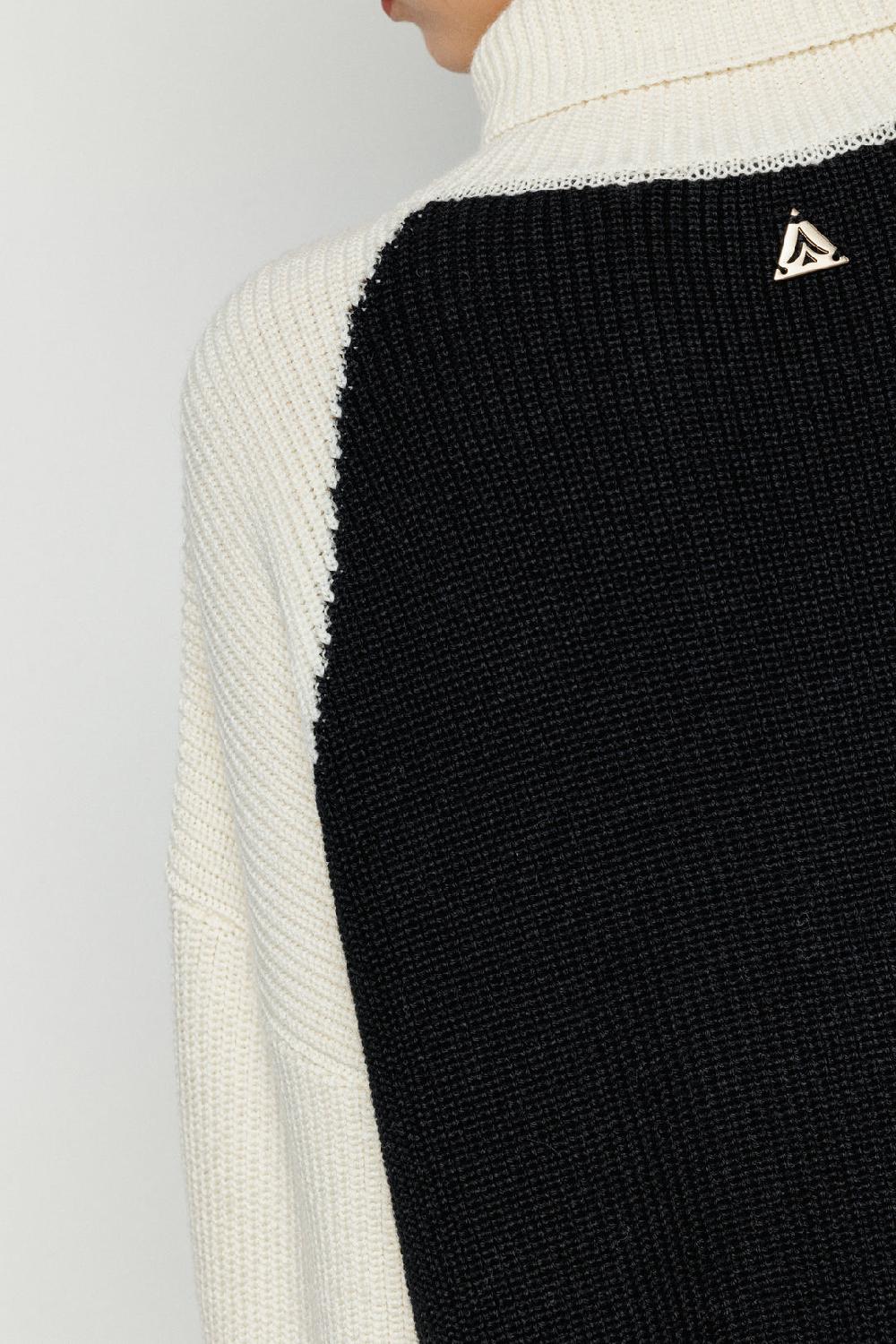 Akep PULLOVER AKEP BICOLOR A COLLO ALTO Sconto