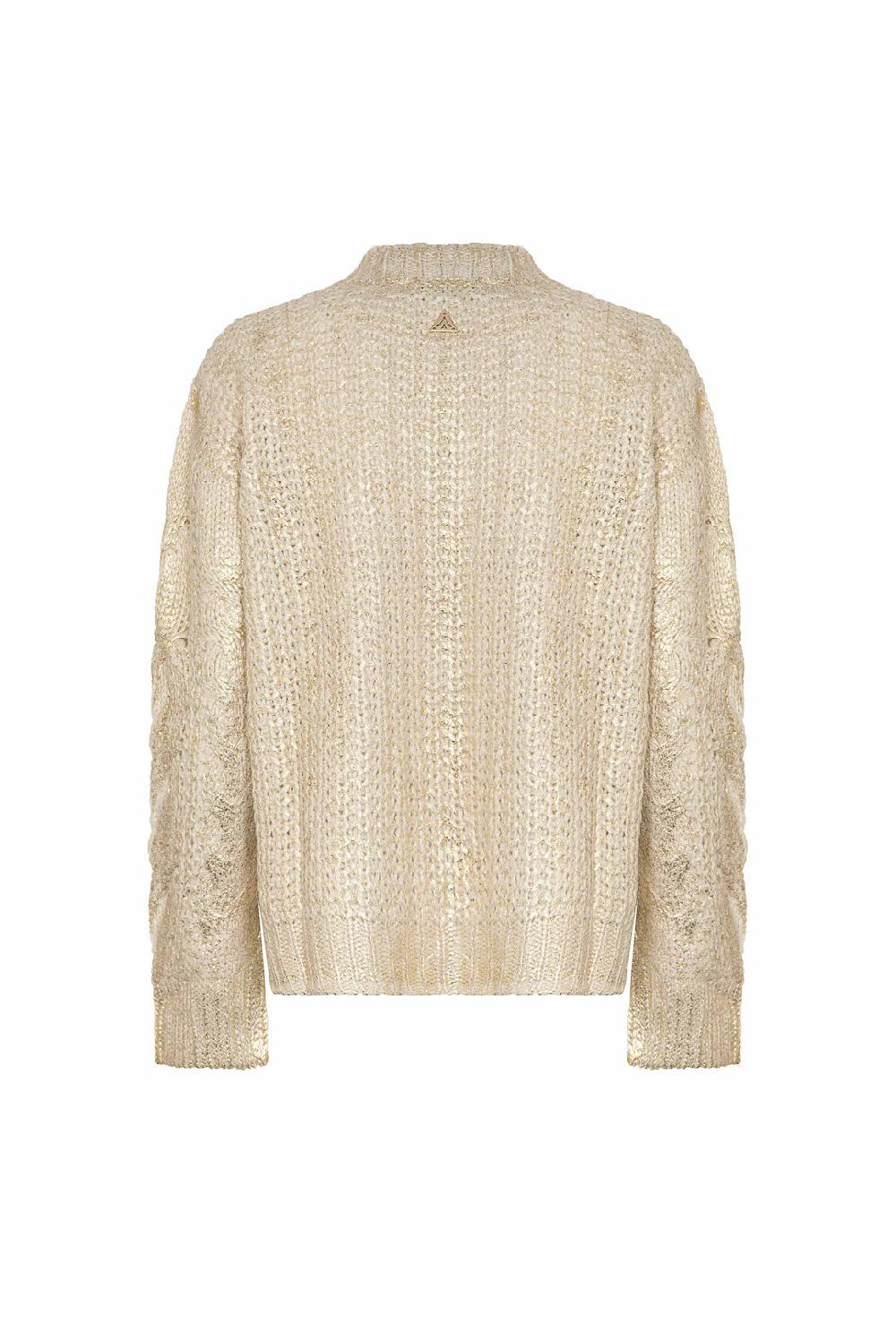 Akep PULLOVER AKEP SCOLLO A V CON PLACCATURA METAL In Vendita