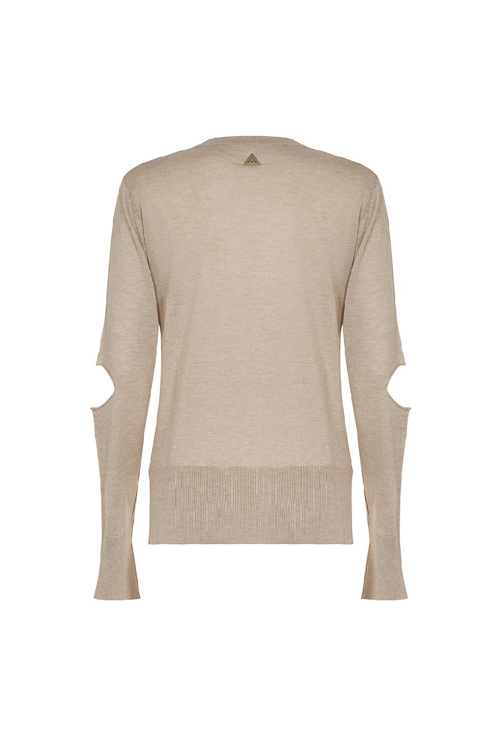 Akep MAGLIA AKEP GIROCOLLO CUT OUT SUI GOMITI In Saldo