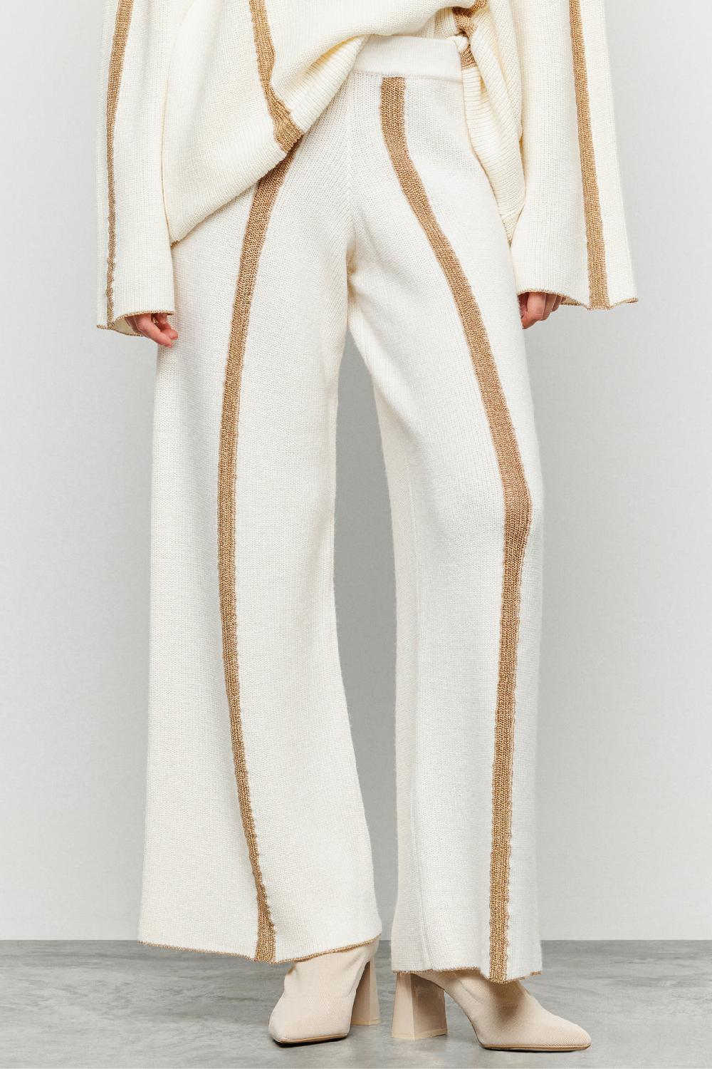 Akep PANTALONE AKEP A COSTE CON INTARSIO LUREX Shopping Online