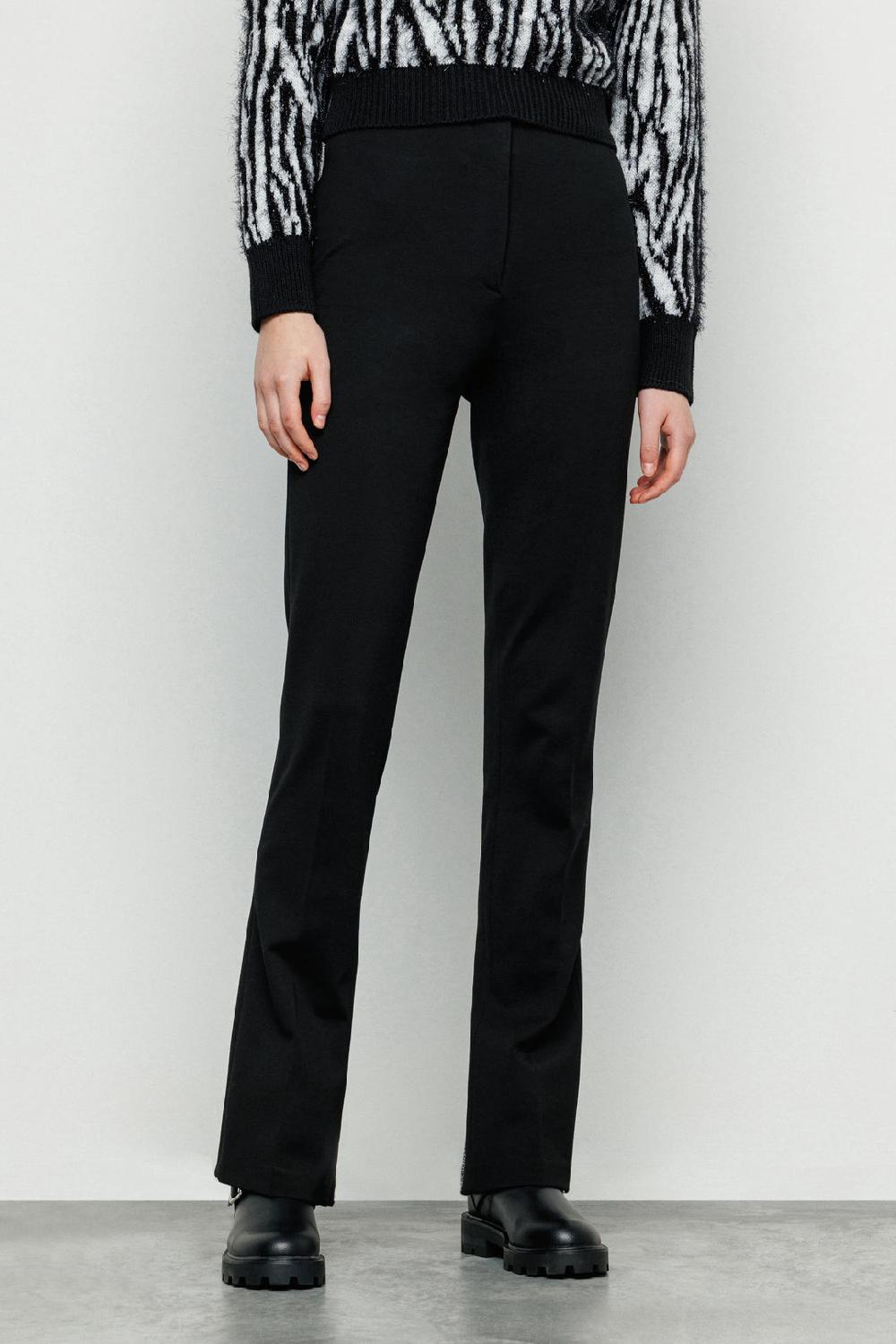 Akep PANTALONE AKEP CON SPACCHI SUL FONDO IN JACQUARD Presa