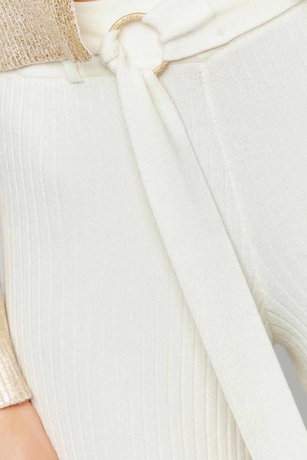 Akep PANTALONE BICOLOR AKEP CON CINTURA E RING LOGATO Online